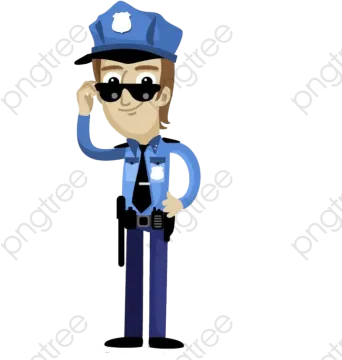 a police officer talking on the phone