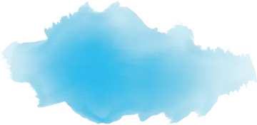 a blue watercolor stain on white background