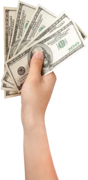 a person holding money in their hand