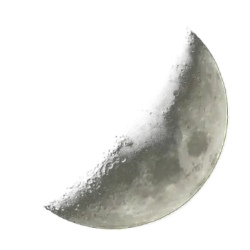 a drawing of the moon on a white background