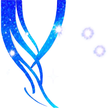 a blue ribbon with stars on it