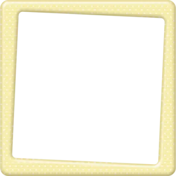 a yellow frame with polka dots on it