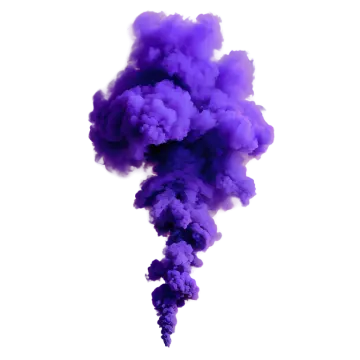 purple smoke on a white background