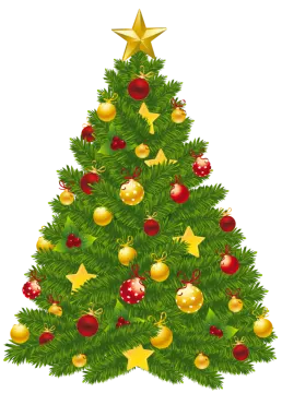a christmas tree with ornaments and decorations