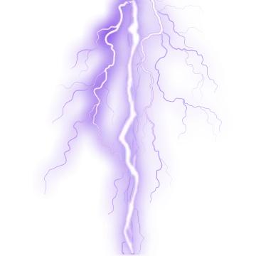 a lightning bolt on a white background