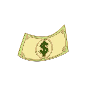 a money bill with a dollar sign on it