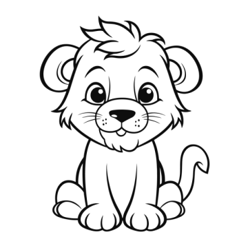 the lion cub coloring pages