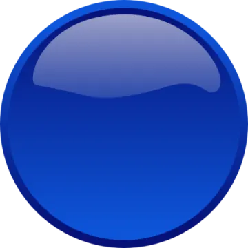 a blue button on a white background