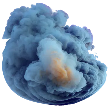 a cloud of smoke is floating in the air