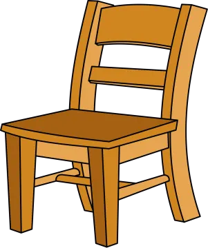 a wooden chair