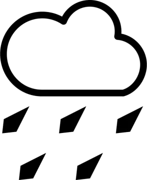 a black and white weather icon