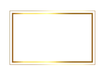 a gold frame on a white background