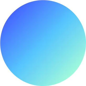 a blue circle on a white background