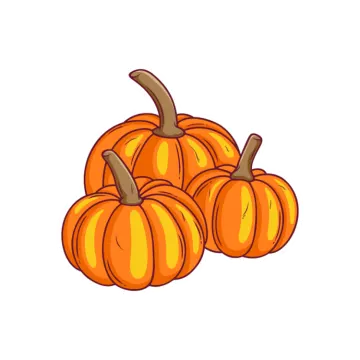 a pile of pumpkins on a white background