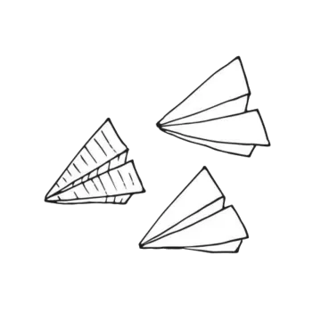 how to draw a paper airplane