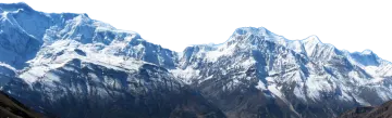 the mountains are covered in snow