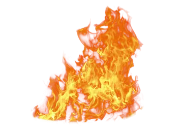fire flames on a white background