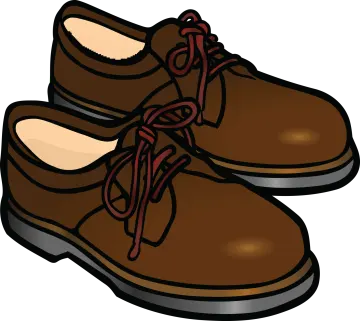 a pair of brown shoes