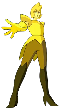 a drawing of a man in yellow and black