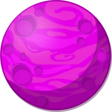 a purple ball with bubbles on it
