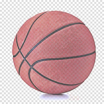 a pink basketball ball on a white background