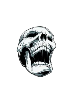 an image of a skull with its mouth open
