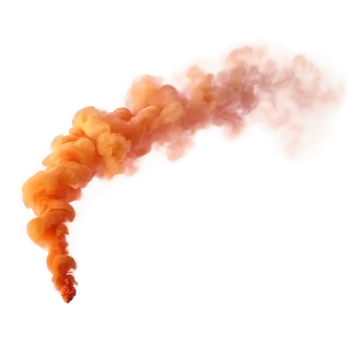 the smoke is orange