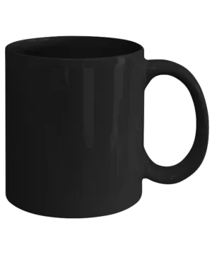 a black coffee mug on a white background