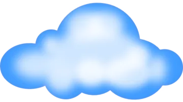 an image of a blue cloud