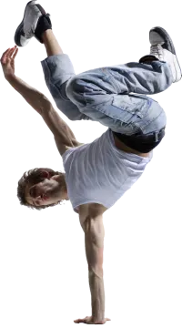 a man doing a trick on a skateboard