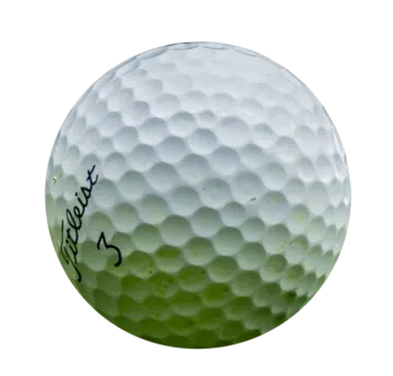 a golf ball with the signature signature on it