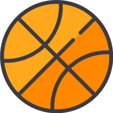 a basketball ball on a white background