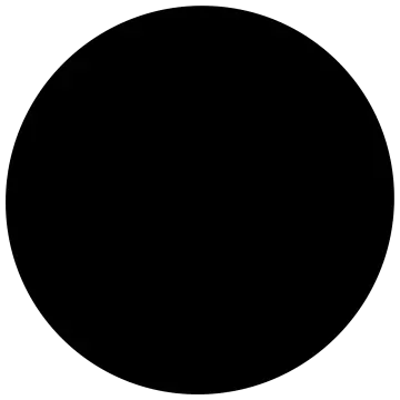 a black circle on a white background