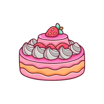 a piece of cake with whipped cream and strawberry on top