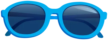 a pair of blue sunglasses