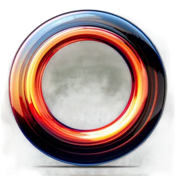 an abstract painting of a circle on a white background