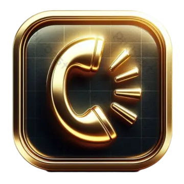 a gold icon with the letter c on it