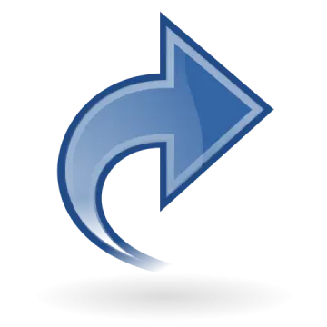 a blue arrow pointing up to the right