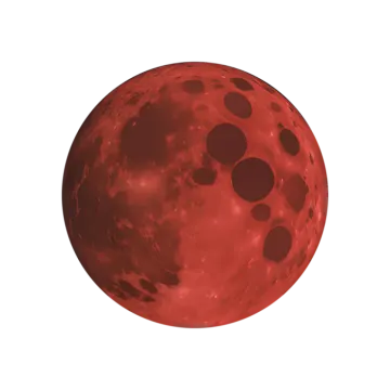 an image of a red moon
