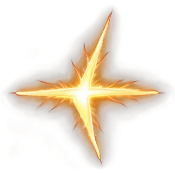 a fire star on a white background