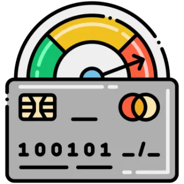 a credit card with the number 10 on it
