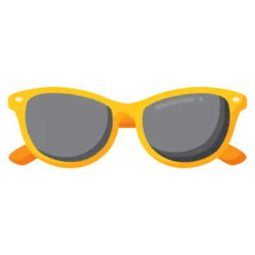 a pair of sunglasses on a white background