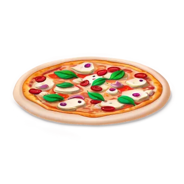 a pizza with different toppings on it