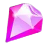 a pink diamond on white background