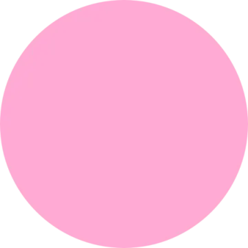 a pink circle on a white background