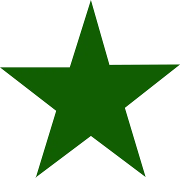 a green star