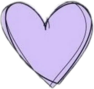 a purple heart on a white background