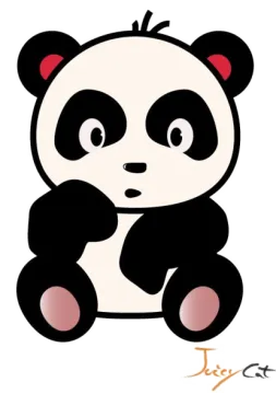 how to draw a cartoon panda step by step
