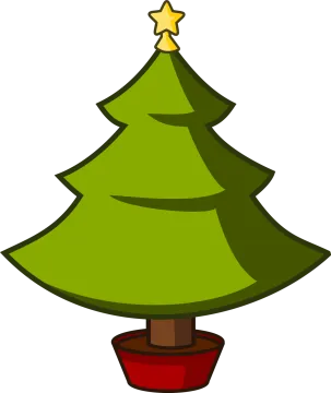 a christmas tree with a star on top