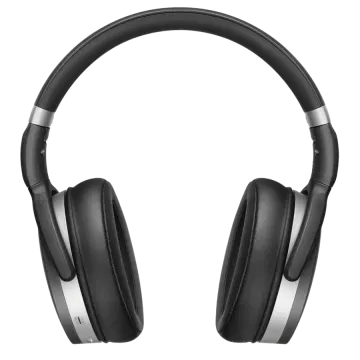 a pair of headphones on white background